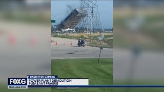 Pleasant Prairie power plant demolished | FOX6 News Milwaukee