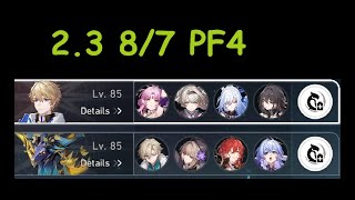 Honkai star rail 2.3 8/7 PF 4