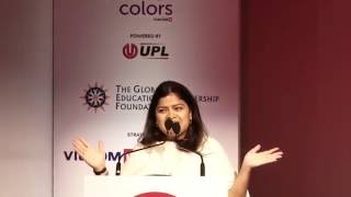 Hon'ble Member of Parliament, Smt. Poonam Mahajan speaks at the launch of the Global Citizen India.