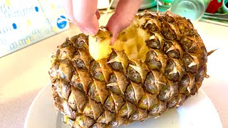 How To Correctly Eat A Pineapple !