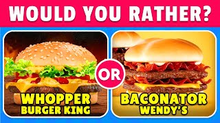 Would You Rather...? Junk Food & Sweets Edition 🍔🍟🍨
