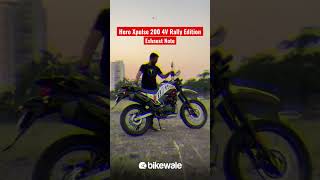 Hero Xpulse 200 4V Rally Edition Exhaust Sound 🔥🔥🔥| BikeWale #shorts #heroxpulse2004v