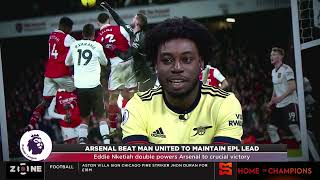 EPL Review: Arsenal beat Man United to maintain EPL Lead, Arsenal 5 points clear of Man City
