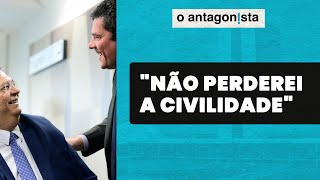 Sergio Moro explica abraço em Flávio Dino