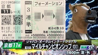 2019 マイルCS 3連単50万円勝負【馬太郎】