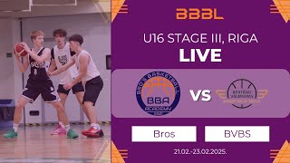 Bros Academy 2009 vs Bertans VBS 2009 | BBBL Boys U16