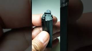 43 Grams Top Quality High Lustrous Black Tourmaline Crystal Double Terminated,