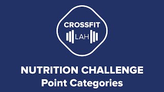 Point Categories for our NUTRITION CHALLENGE