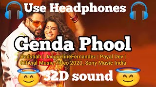 Genda Phool (32D Surround) - Badshah | JacquelineFernandez | 3D Surround | HQ,8dmusicpunjabi