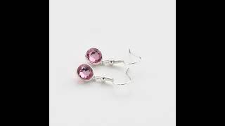 October Birthstone Drop Earrings Created with Tourmaline Zircondia® Crystals by Philip Jones