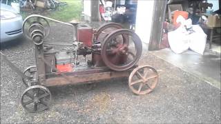 Associated Hired Man - Hit Miss Engine \u0026 Factory Cart -  Cira 1916