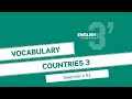 Beginner Vocabulary: Countries 3 (A1)