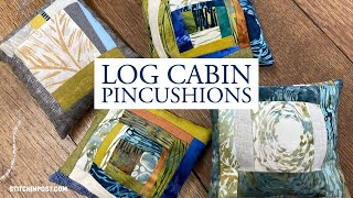 No Ruler Log Cabin Pincushion Live Demo with Jean Wells