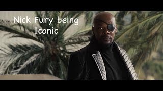 Nick Fury Being Iconic for 6 Minutes Straight