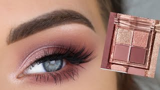 ColourPop SORBET Eyeshadow Quad | Pink & Cool Toned Eye Makeup Tutorial