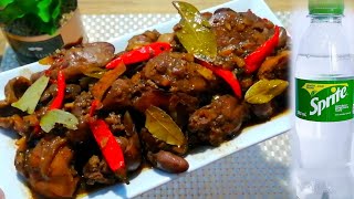 SPRITE ADOBO RECIPE | ATAY BALUNBALUNAN NG MANOK