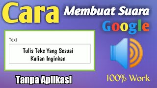 Download Lagu TERBARU CARA MEMBUAT SUARA GOOGLE TANPA APLIKASI... MP3 Gratis