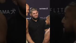 Khabib Doing Face-off with his Eagle Fc Fighters! #youtubeshort #ufc #eaglefc