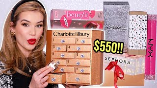 I SPENT $550 on BEAUTY ADVENT CALENDARS! ...was it worth it?