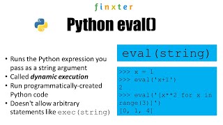 Python eval() -- How to Dynamically Evaluate a Code Expression in Python