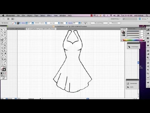 How To Draw Clothes On Adobe Illustrator