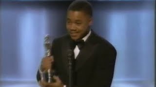 Cuba Gooding Jr. winning Best Supporting Actor for Jerry Maguire