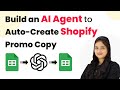 How to Build an AI Agent to Auto-Create Shopify Promo Copy