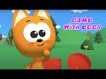 MEOW MEOW KITTY GAMES 😸  YUMMY GAME WITH SURPRISE EGGS 🌈 Learn colors!