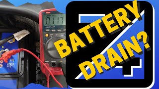 VW Golf battery going flat over night - Battery drain test EASY parasitic draw how to!