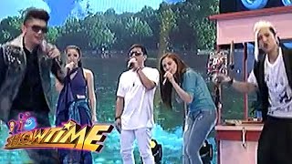 Flip Top battle with It's Showtime hosts on Sine Mo To!