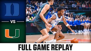 Duke vs. Miami  Game Replay | 2023-24 ACC Men’s Basketball