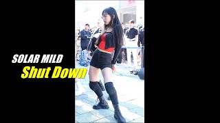 [4K] 솔라마일드 (수현, SOLAR MILD) - Shut Down (블랙핑크) 커버 댄스 @ 221008 홍대 버스킹 직캠