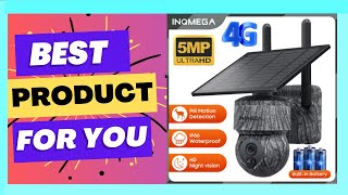 INQMEGA 5MP 4MP WIFI Wireless PTZ Solar Camera 4G SIM With Solar Panel Two