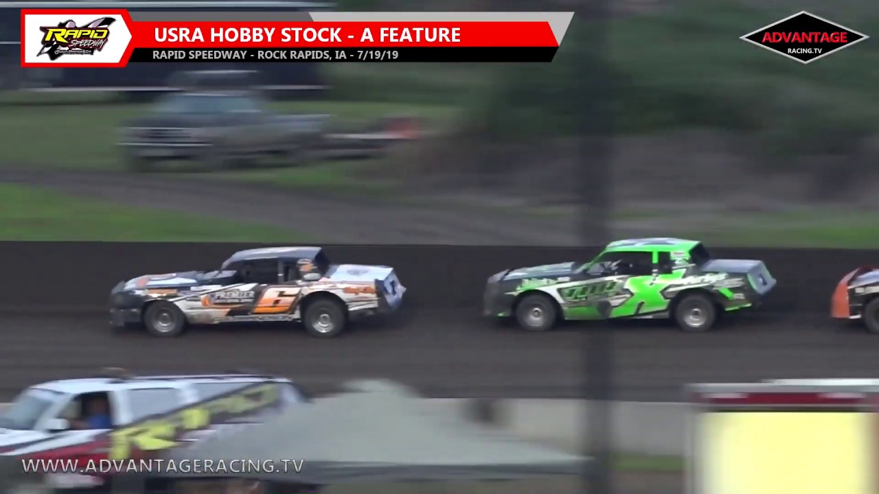 Sportsman/Hobby Stock Features - Rapid Speedway - 7/19/19 - YouTube