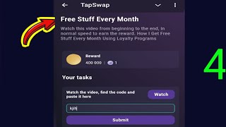 Free Stuff Every Month | Tapswap Code | How I Get Free Stuff Every Month Using Loyalty Programs