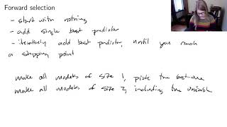 Variable selection methods (STAT 320, chapter 4 video 1 of 4 )