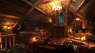 Cozy Attic Ambience - Gentle Indoor Rain Sounds for Sleeping, Study and Relaxation