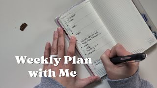 Weekly plan with me | hobonichi weeks | minimal planner | minimalist planner | Nicole makes plans