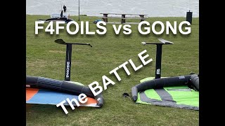 The battle of the wingfoils. Test Gong vs F4foils.