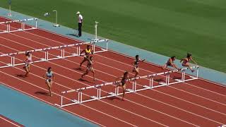 H30　日本インカレ　女子100mH　予選4組