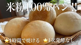 Rice bread in 1 hour. Japanese rice bread.