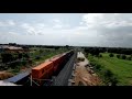 double stack freight train trial run between wdfc’s new palanpur u0026 new chadotar stations