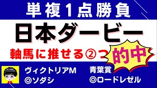 #1113【単複１点勝負 日本ダービー 目黒記念 2022】狙いたい２つの理由 にしちゃんねる 馬Tube