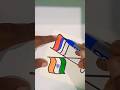 India Armenia flag drawing #independenceday #youtubeshorts