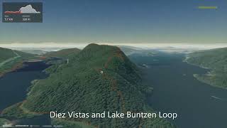 Diez Vistas and Lake Buntzen Loop ∆ hiking trails ∆ 3d-trail.com/canada/