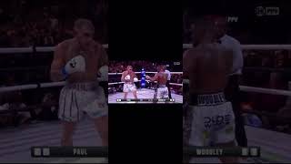 Jake Paul brutal Ko of Tyron Woodley 😂😂 #boxing #jakepaul #showtime #jakevstyron #ufc #mma
