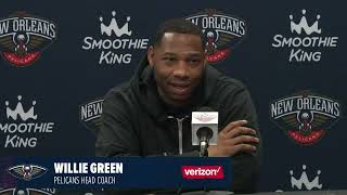 Willie Green on loss vs. Memphis | Pelicans vs Grizzlies Postgame Interview 12/31/2022