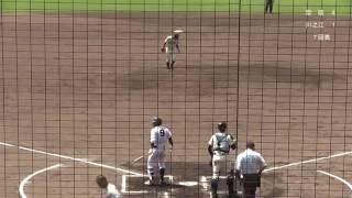 高校野球愛媛県大会　7月18日　済美vs新居浜商業　1-3回