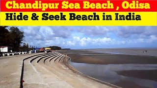 Hide \u0026 Seek Beach in India || Chandipur Sea Beach , Odisa || Hindi Gyani