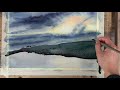 demo aquarelle peindre un ciel lumineux à l aquarelle